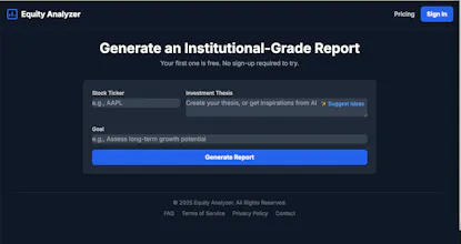 Equity Analyzer gallery image