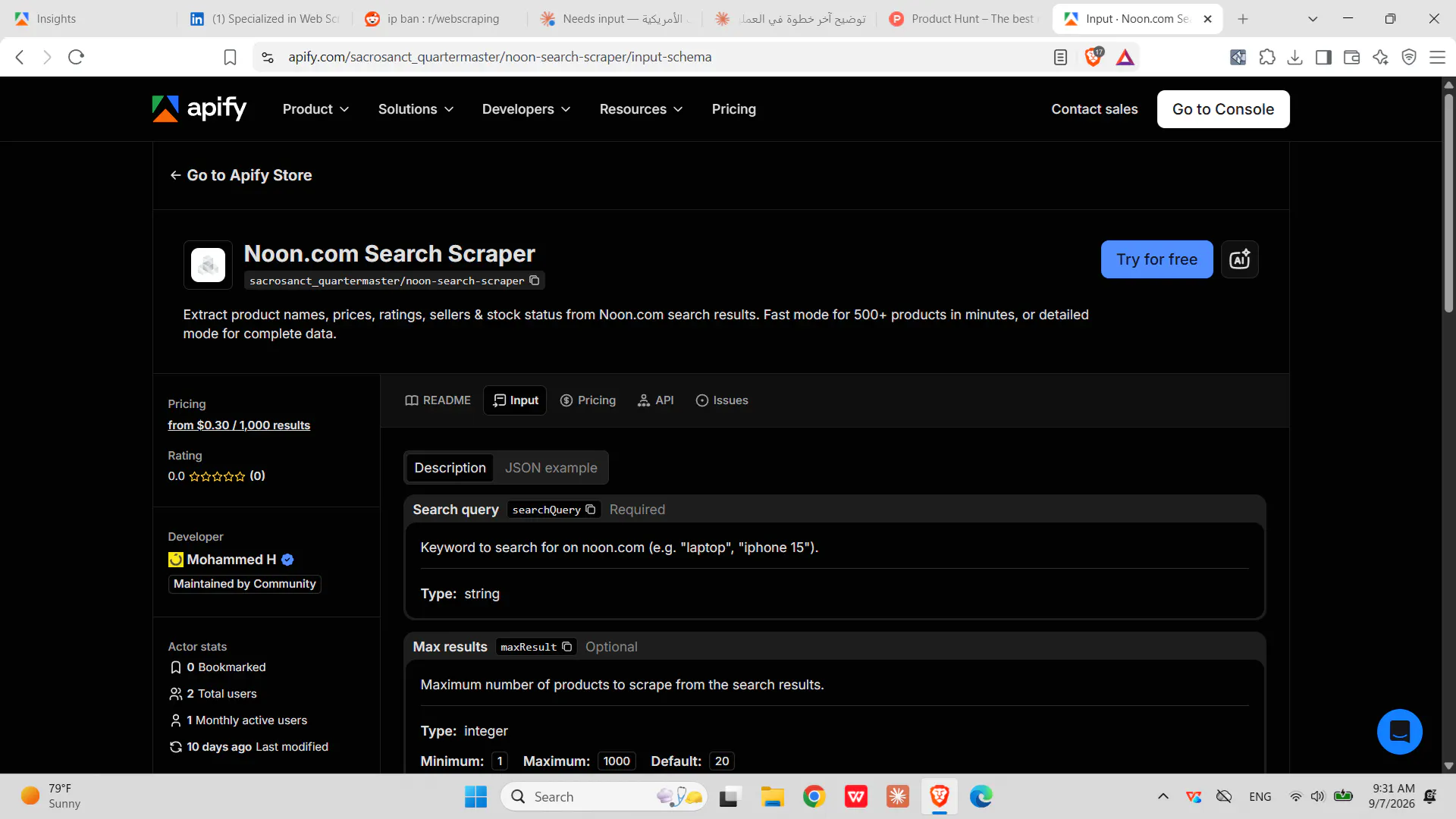 Noon.com Search Scraper gallery image