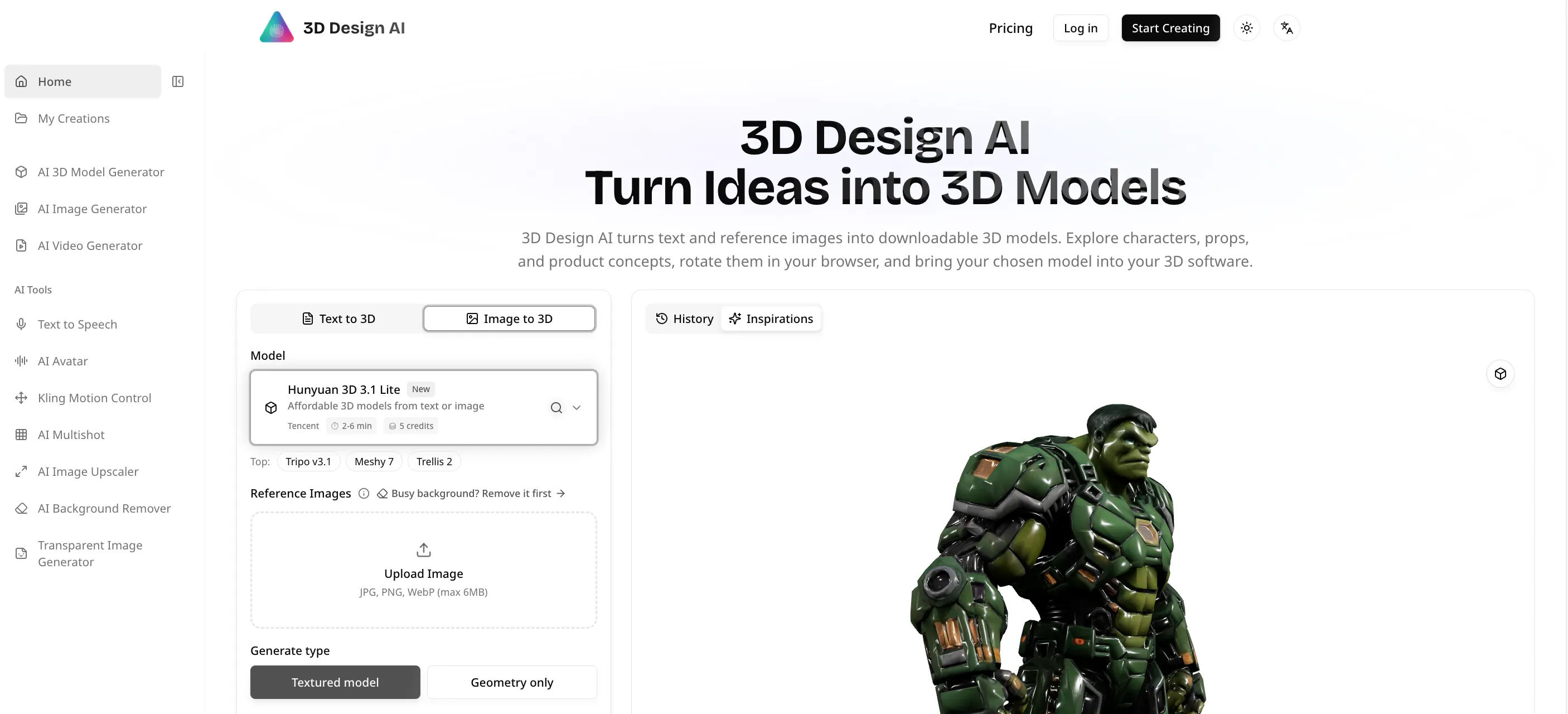 3D Design AI gallery image
