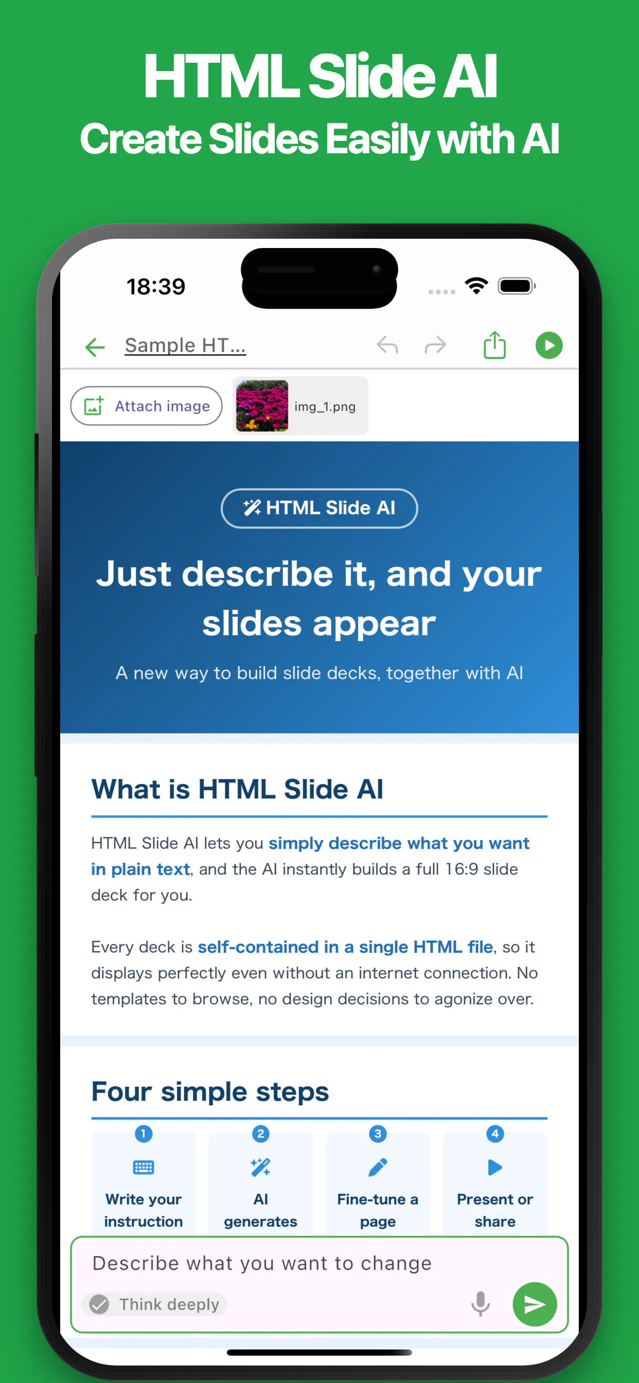 HTML Slide AI – AI Presentation Maker gallery image