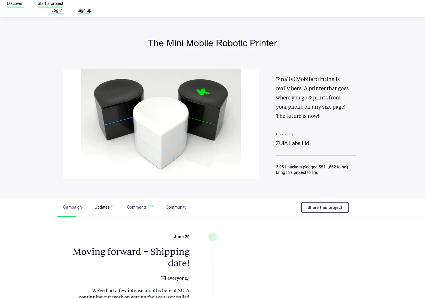 Mini Mobile Printer