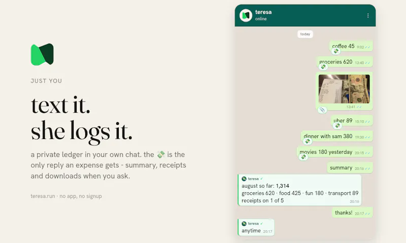 teresa screenshot 3