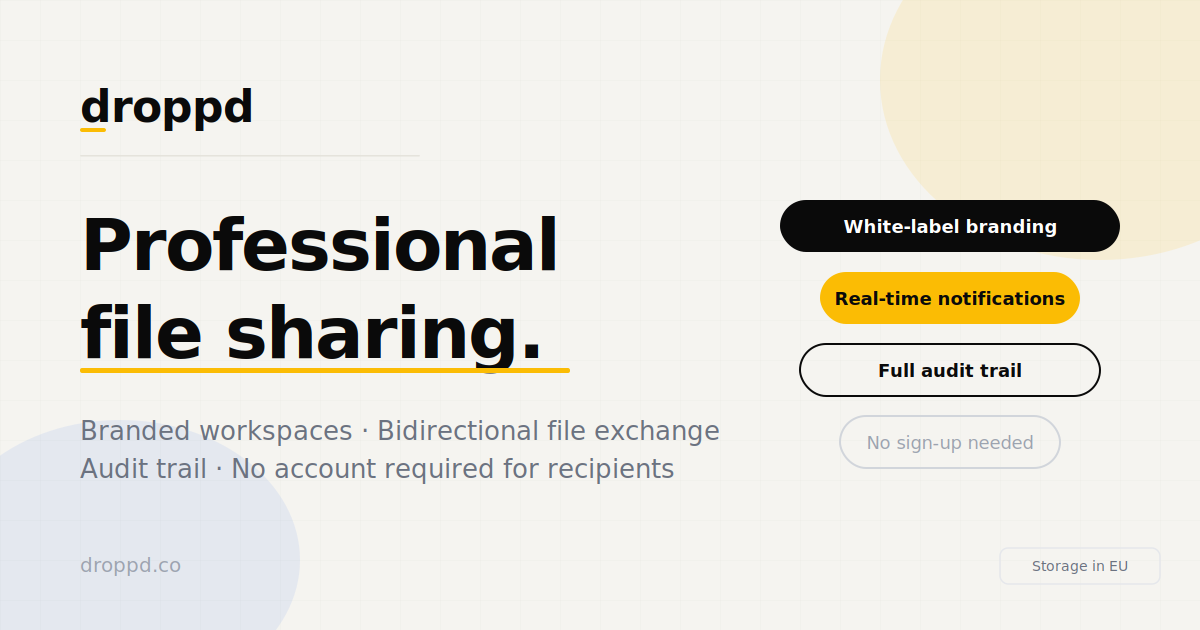 droppd — professional file sharing gallery image