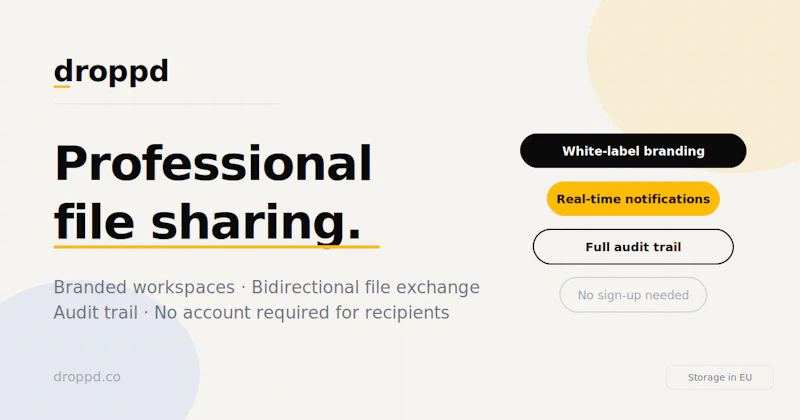 droppd — professional file sharing screenshot 3