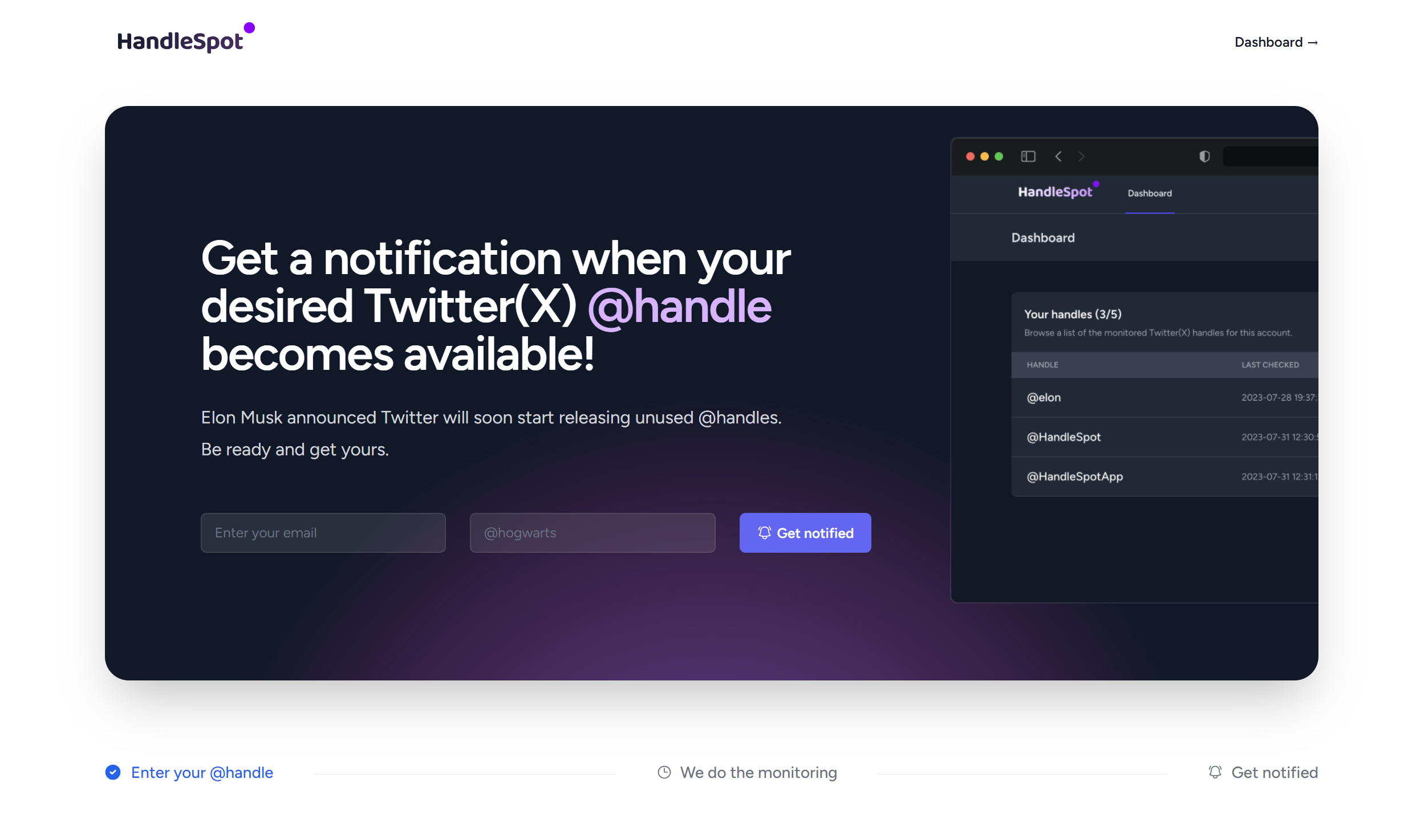 Media Handlespot - Terima pemberitahuan apabila @handle yang anda mahukan 1