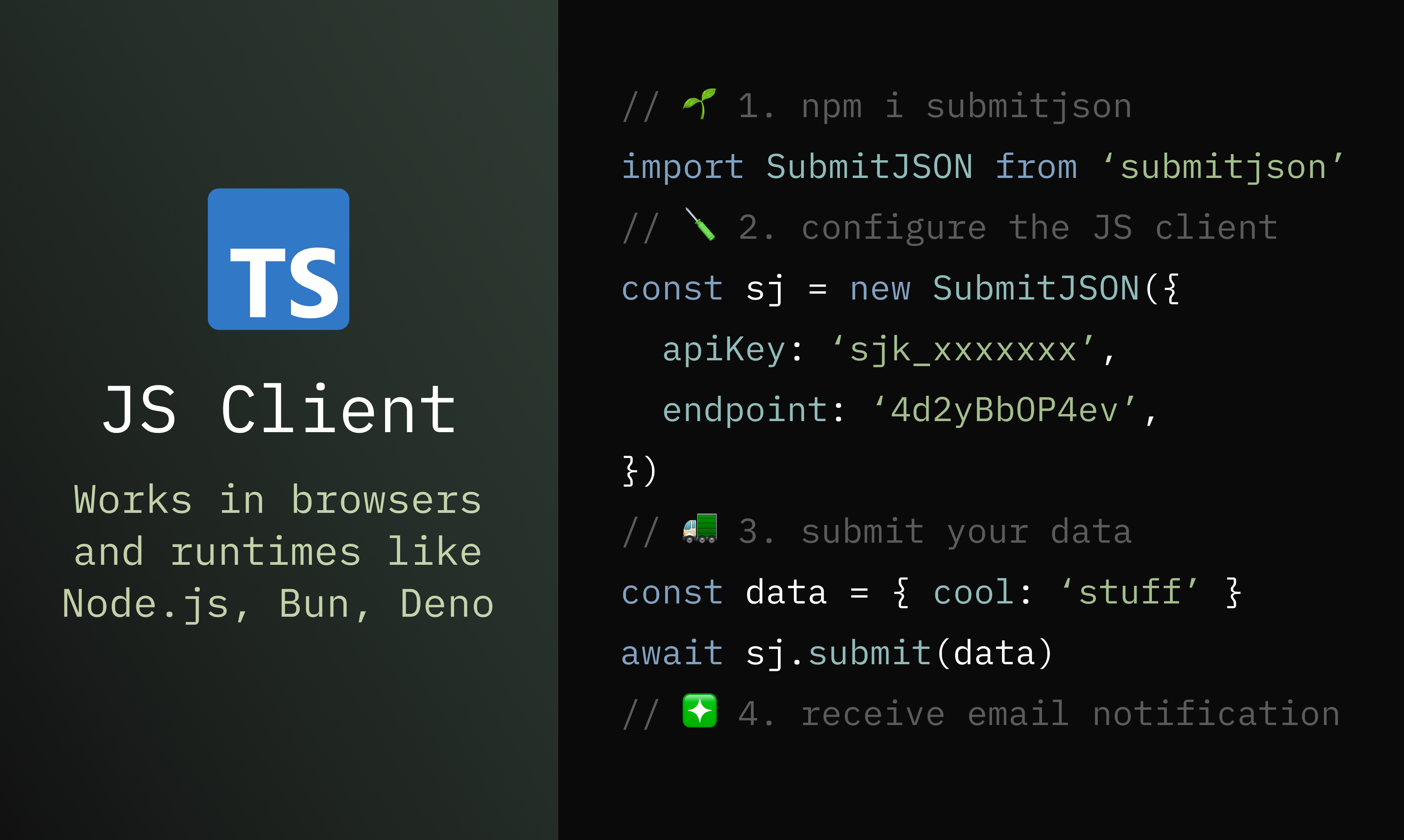 Dien JSON in - Gemakkelijke formulierinzendingen en e -mailmeldingen media 3