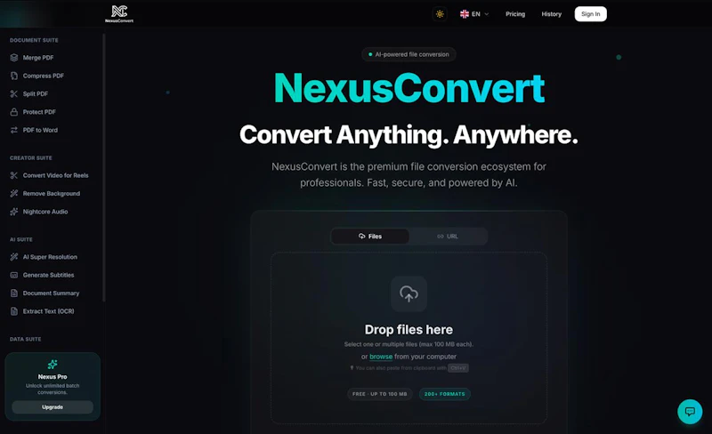 NexusConvert screenshot 1