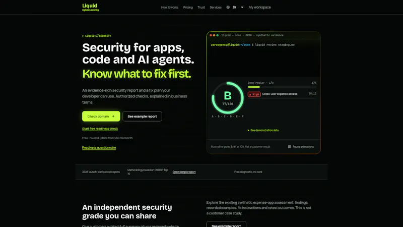 Liquid Cybersecurity by Zero Agency screenshot 1