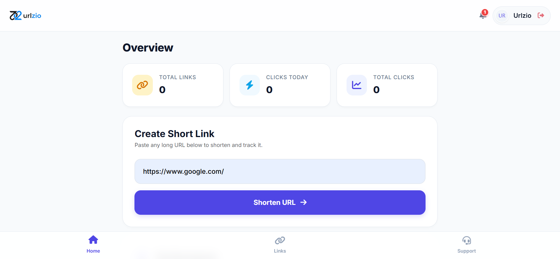 URLzio Shortener gallery image