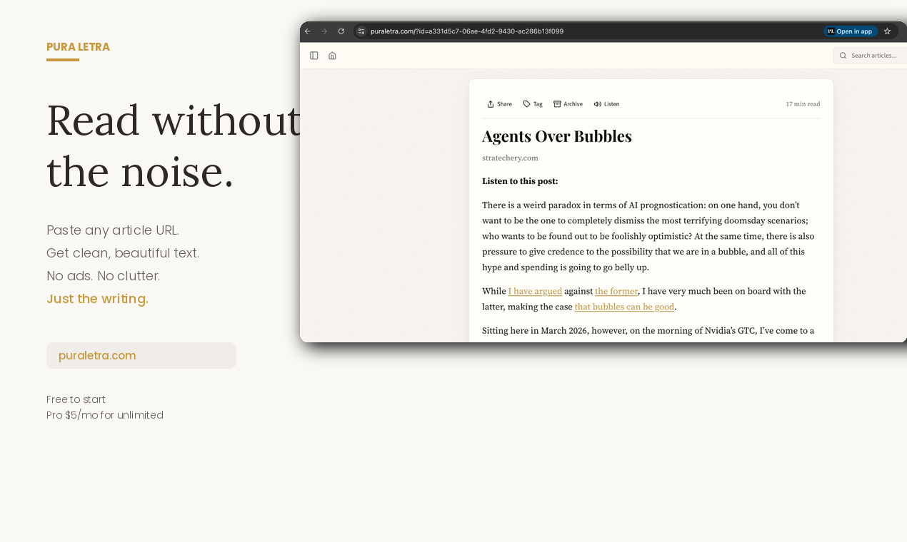 Pura Letra - Main product screenshot demonstrating key features and user interface