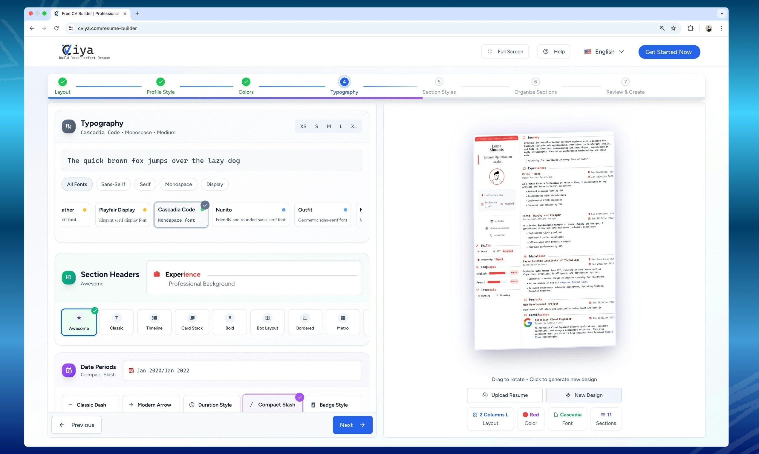 Média Cviya – Générateur de CV personnalisable gratuit - Le design reprend votre chemin : pas de limites, pas de filigranes, pas de ventes incitatives 6