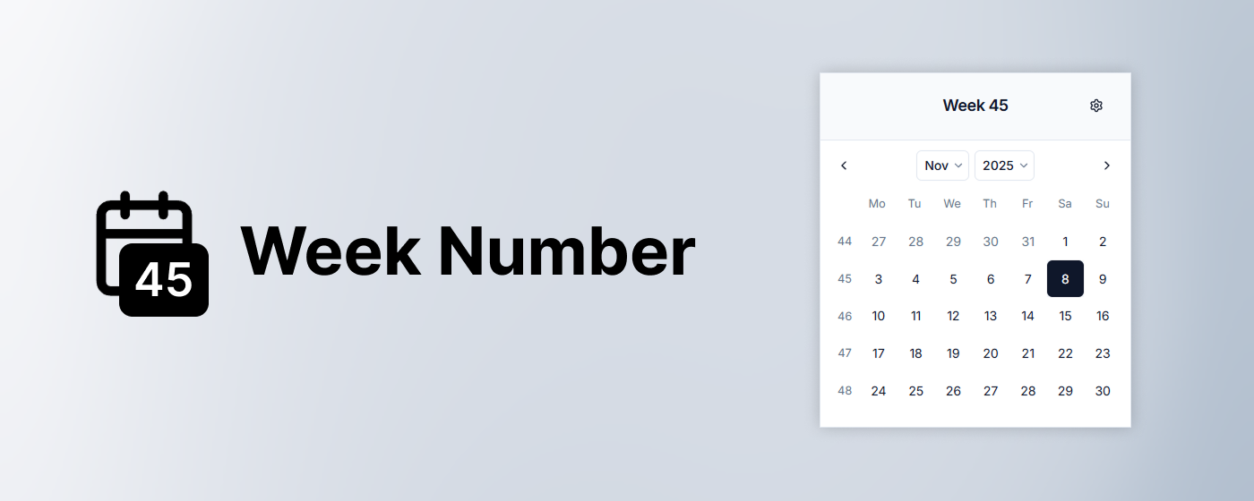 Week Number gallery image