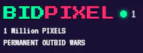 BidPixel — Pixel Wars bidding website gallery image