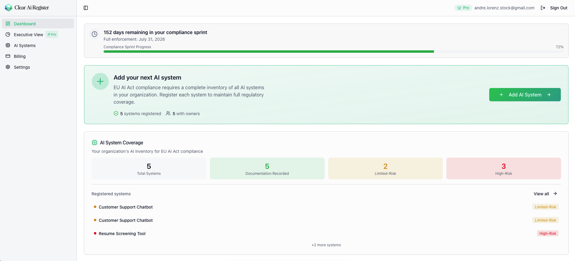 Clear Ai Regiser gallery image