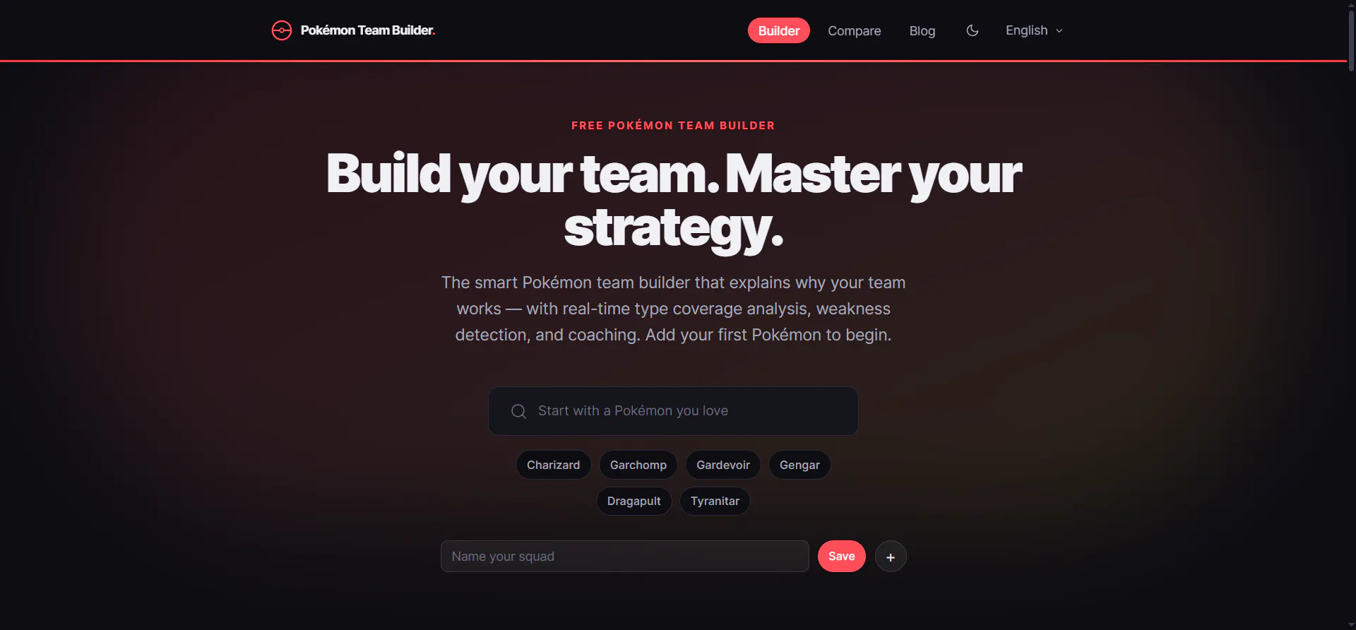 Pokémon Team Builder screenshot 1