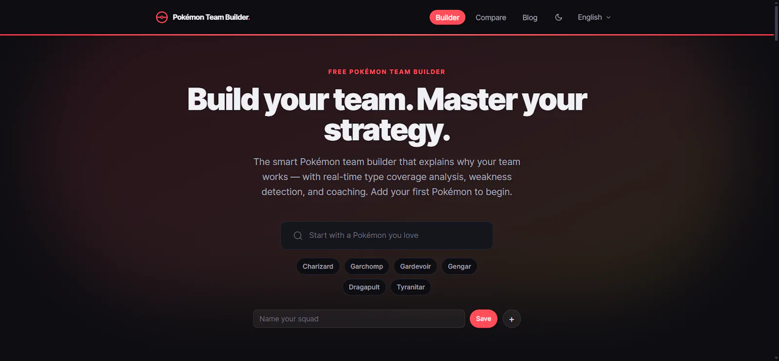 Pokémon Team Builder screenshot 1