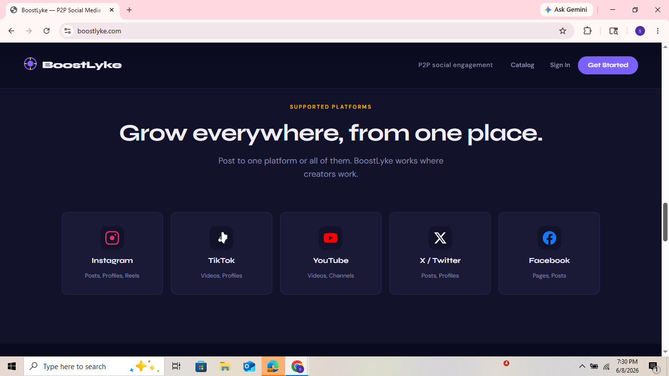 BoostLyke — P2P Social Media Exchange gallery image