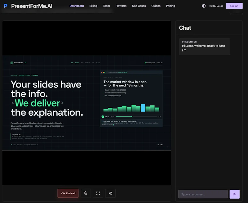  Presentation Agent screenshot 2