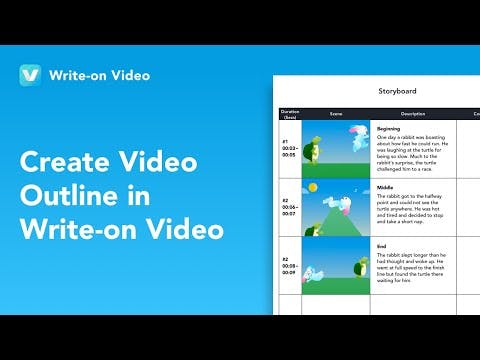Write-on Video for Windows media 2