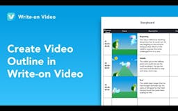 Write-on Video for Windows media 2