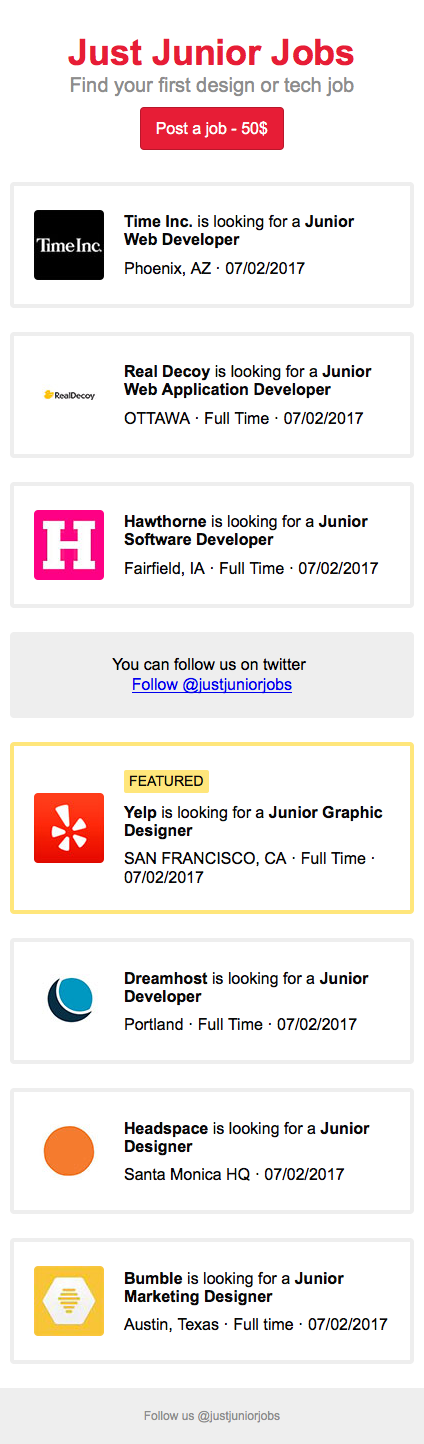 Just Junior Jobs Image