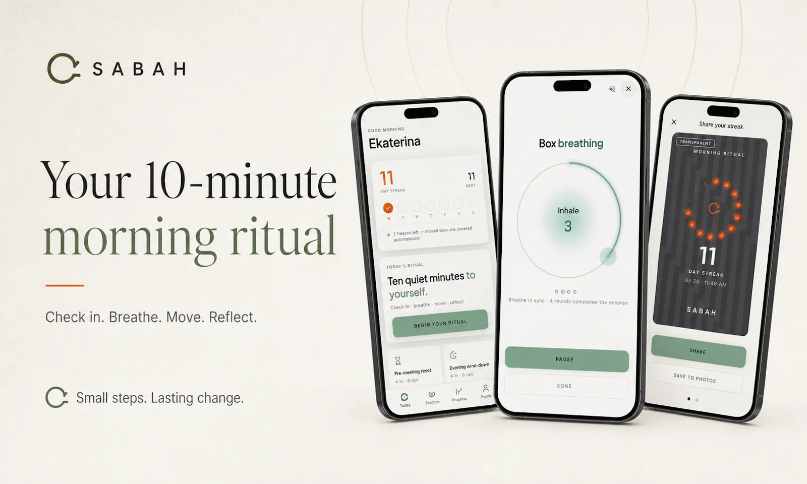  SABAH — 10-Minute Morning Ritual screenshot 1