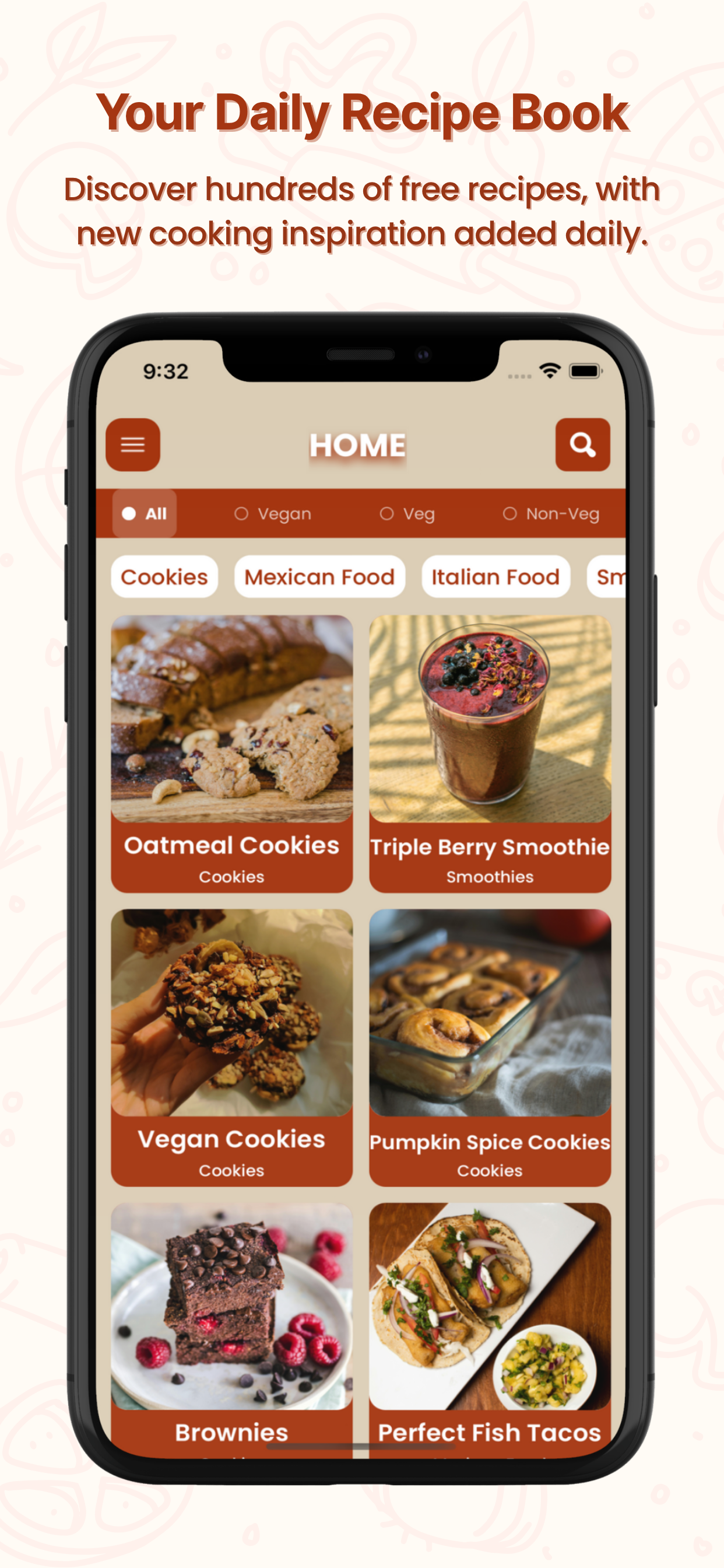 Recipe App: Ingredient Finder - Screenshot 2 showing product features and functionality