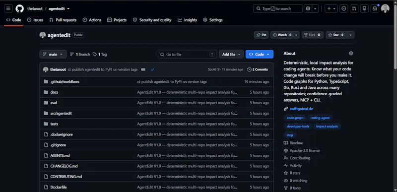 AgentEdit screenshot 2