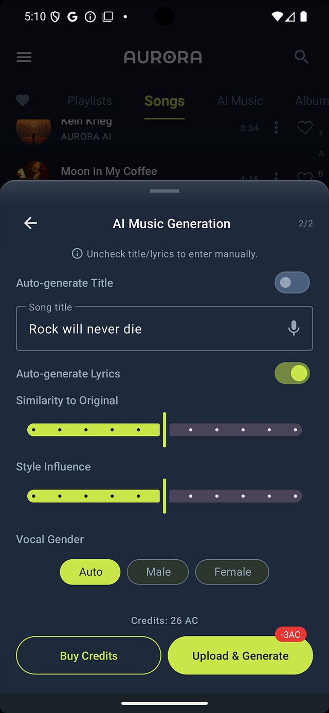 AI Music Player - AURORA gallery image