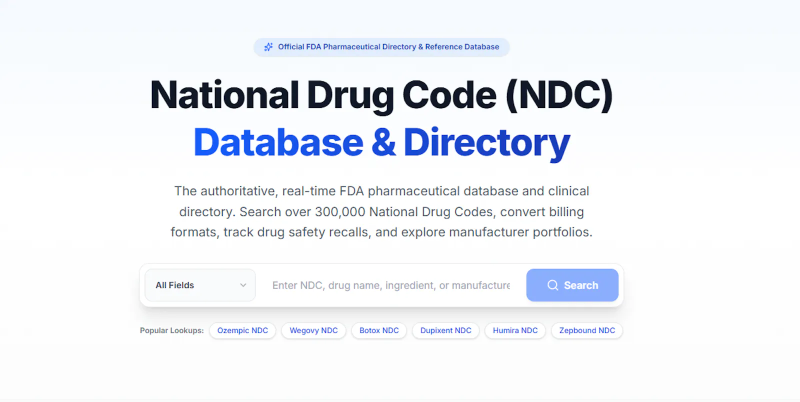 NDC Database screenshot 1