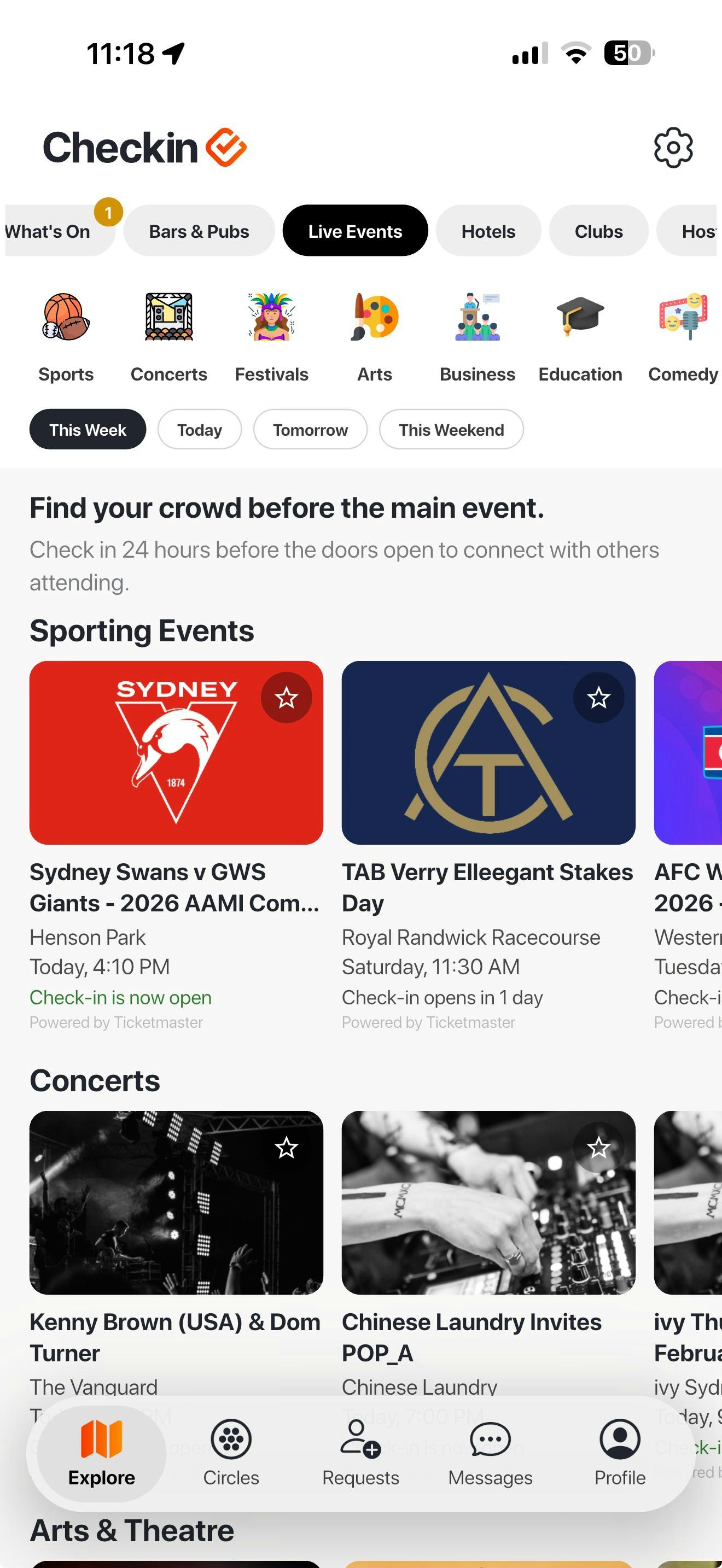 Checkin - Screenshot 2 showing product features and functionality
