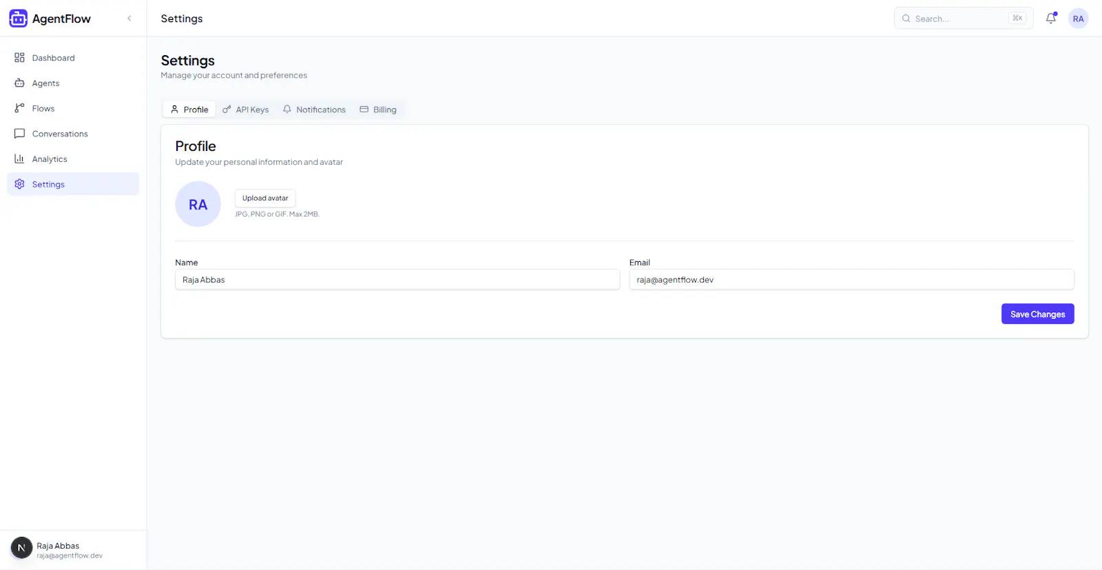AgentFlow screenshot 13