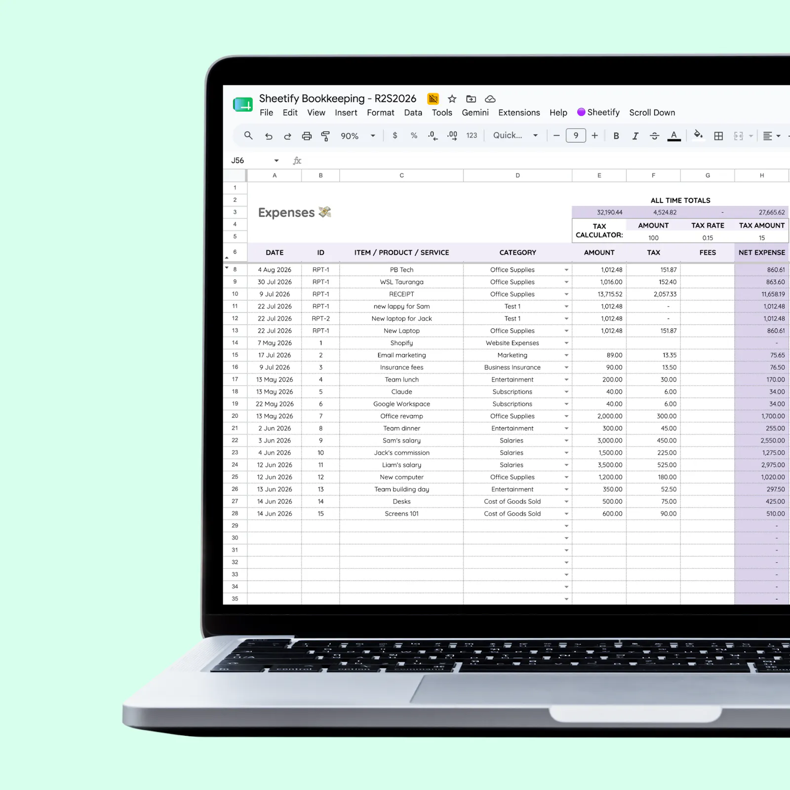 Receipts2sheets App screenshot 6