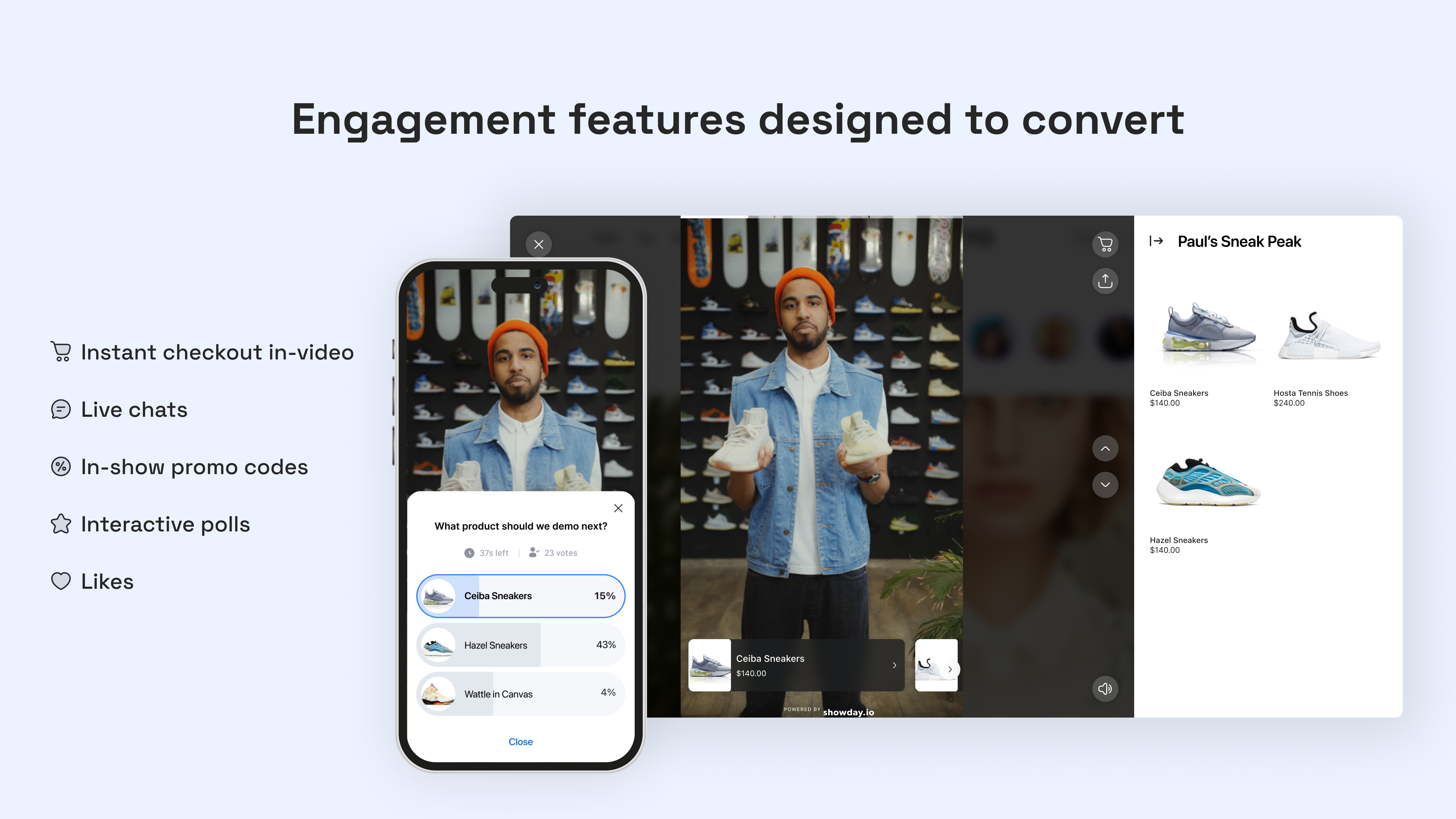 Média Montré - Travailler en direct et vidéos Shoppable pour les marques Shopify 3