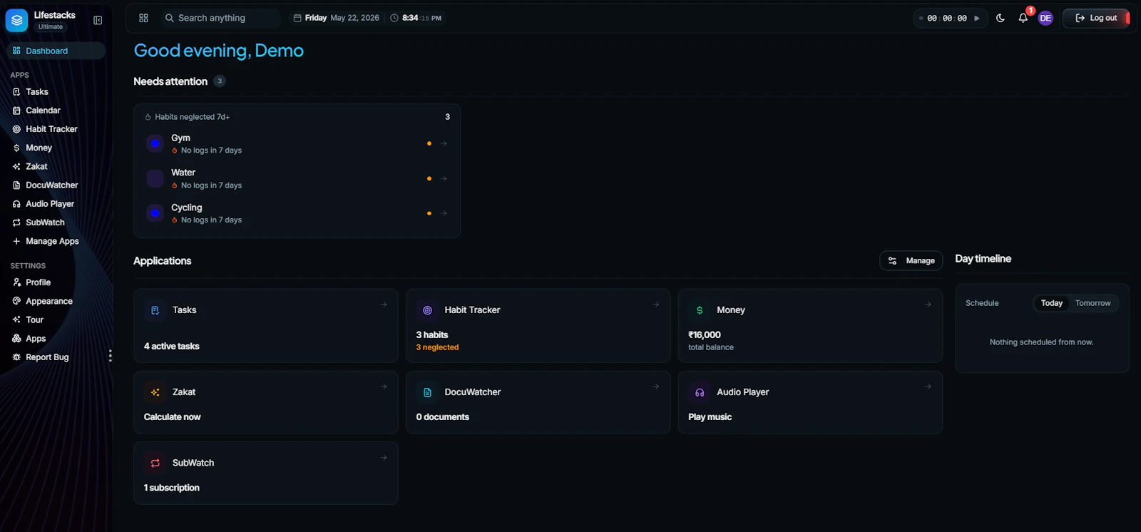 Lifestack screenshot 2