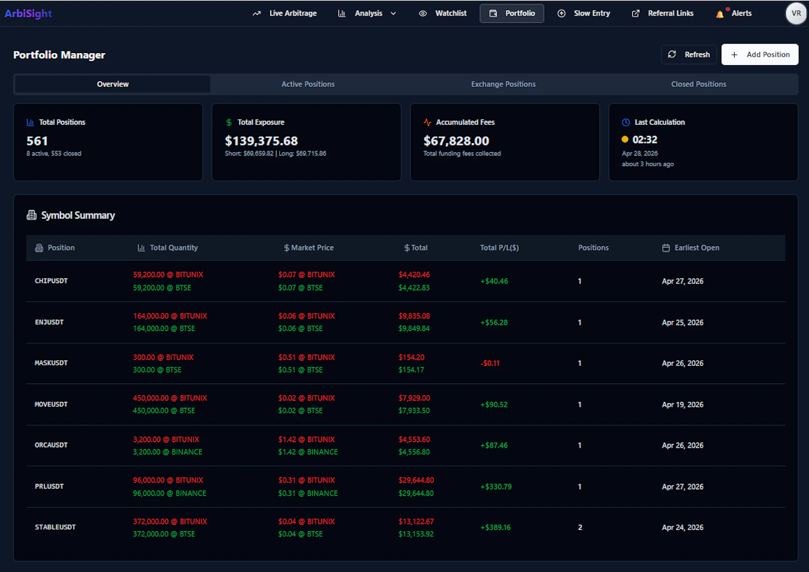 ArbiSight screenshot 2