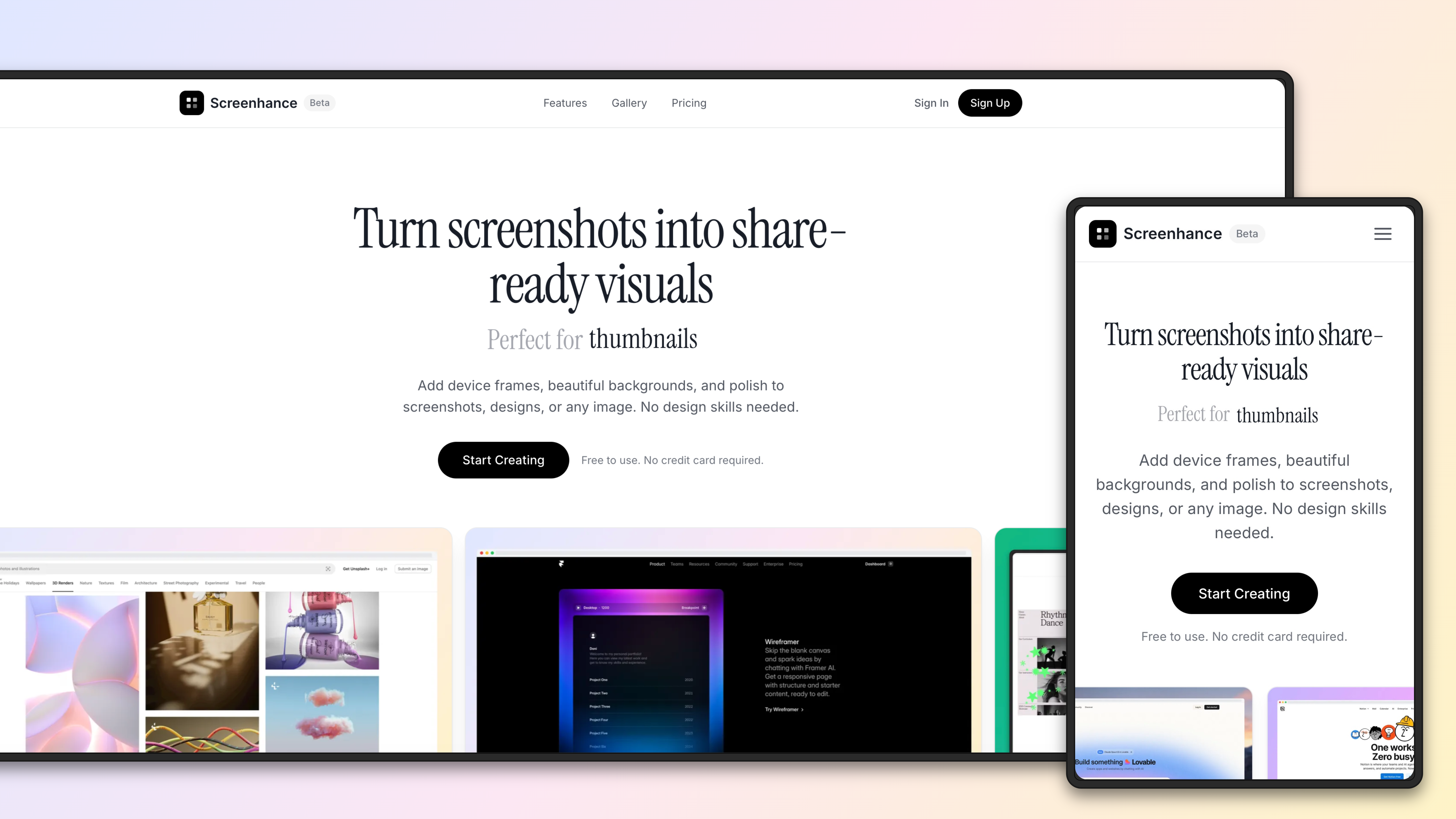 Screenhance - Screenshot 5 showing product features and functionality