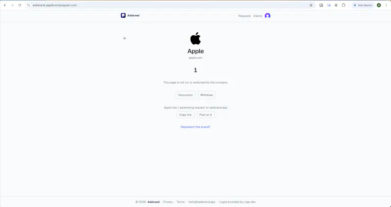 Askbrand screenshot 3