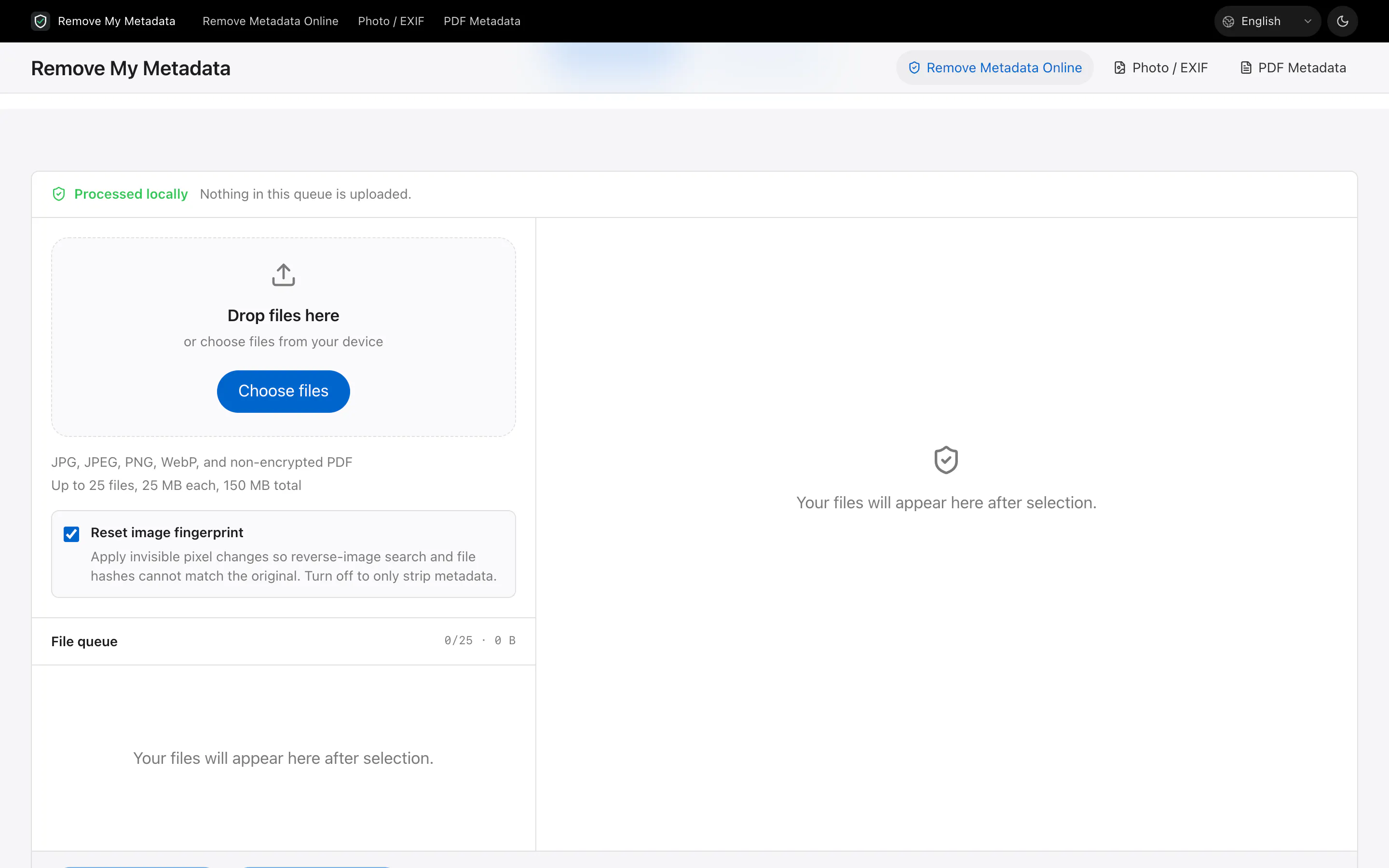 Remove My Metadata gallery image