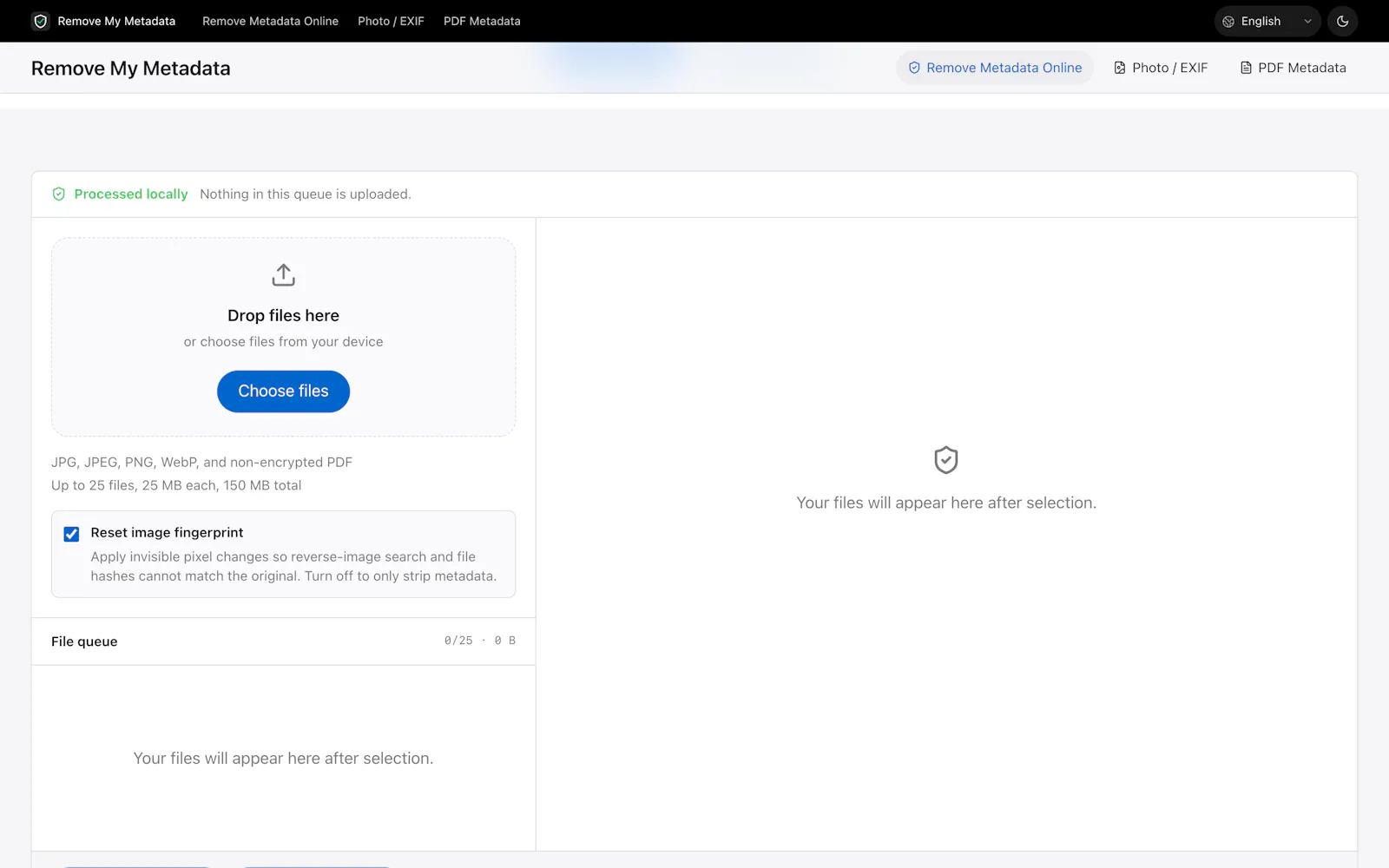 Remove My Metadata screenshot 4