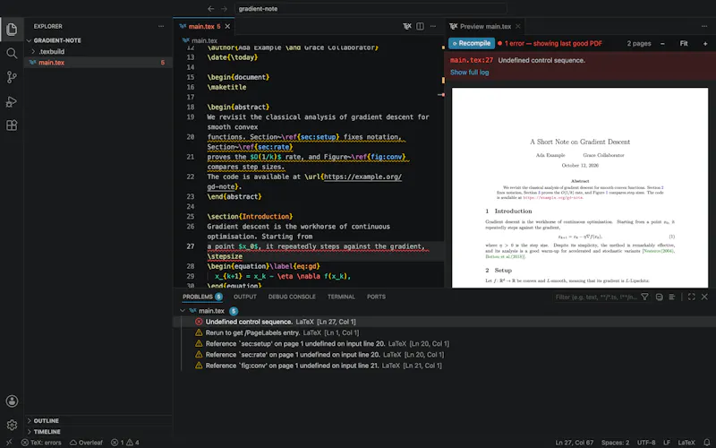 TeX Side Preview in VSCode screenshot 3