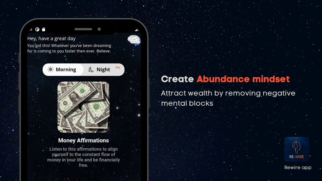 Rewire - audio affirmations app. gallery image