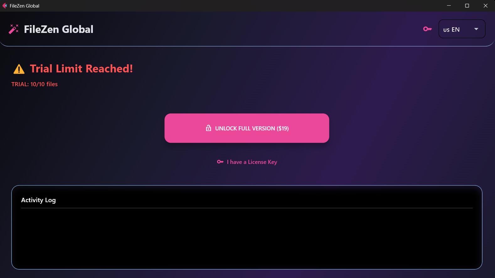"FileZen: AI File Organizer for Windows" - Screenshot 2 showing product features and functionality