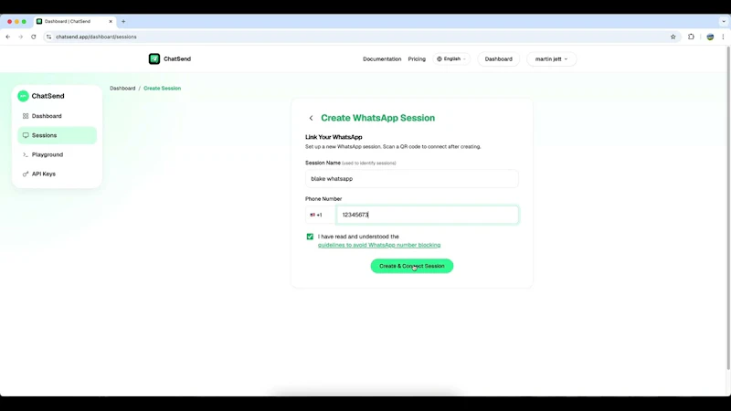 ChatSend screenshot 1 (video preview)