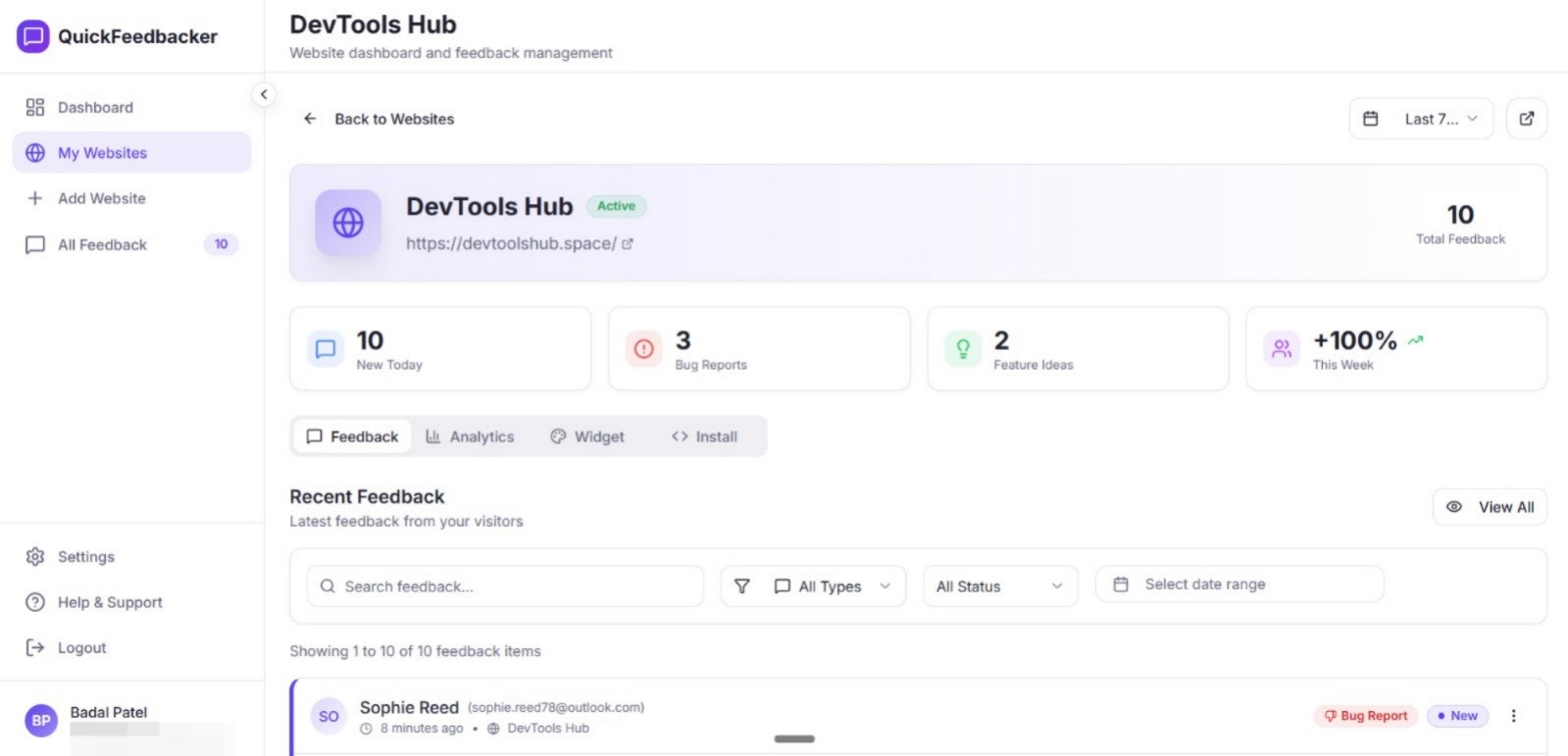 QuickFeedbacker gallery image