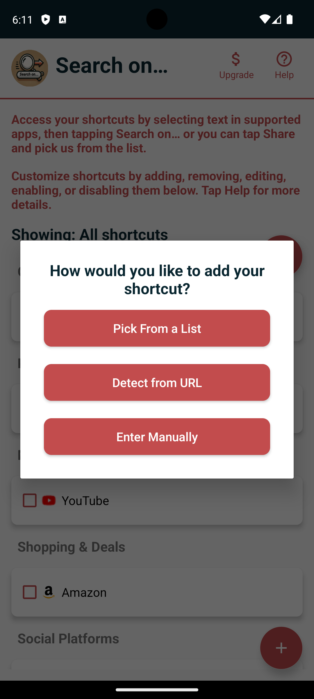 Média Rechercher - Sélectionnez pour rechercher - Application Android pour rechercher le texte sélectionné sur vos sites préférés 6