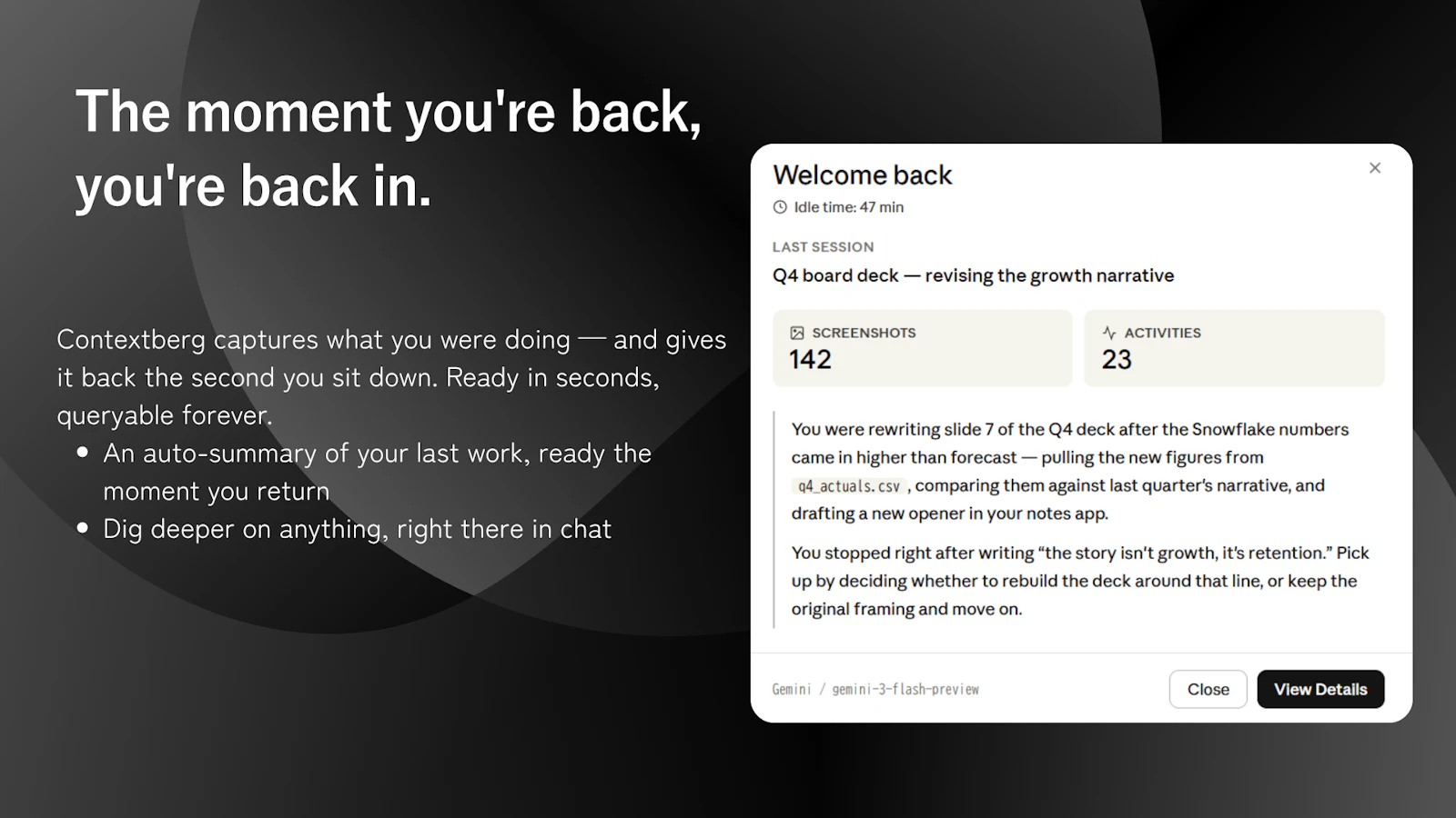 Contextberg screenshot 3