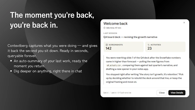 Contextberg screenshot 3