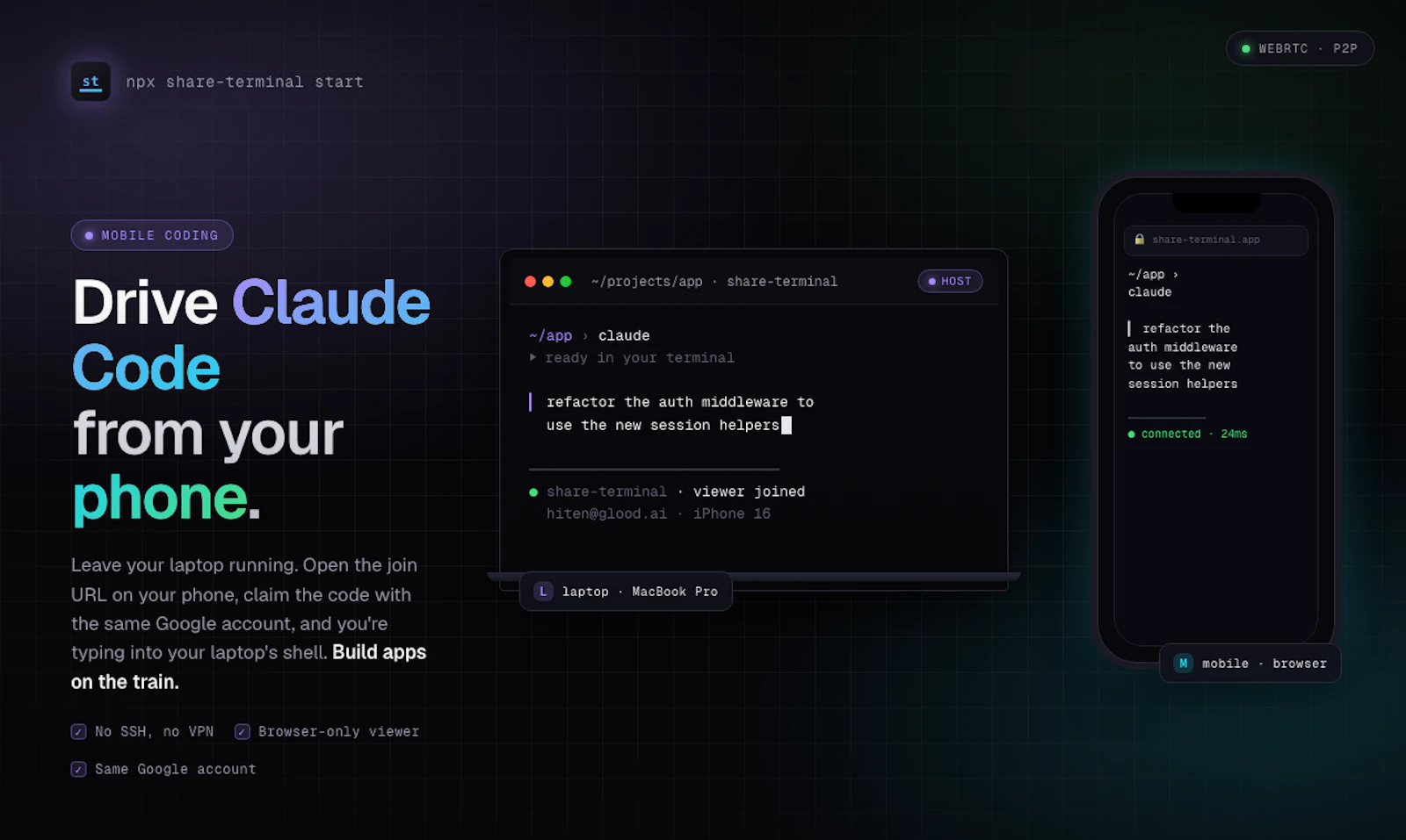 Share Terminal screenshot 2
