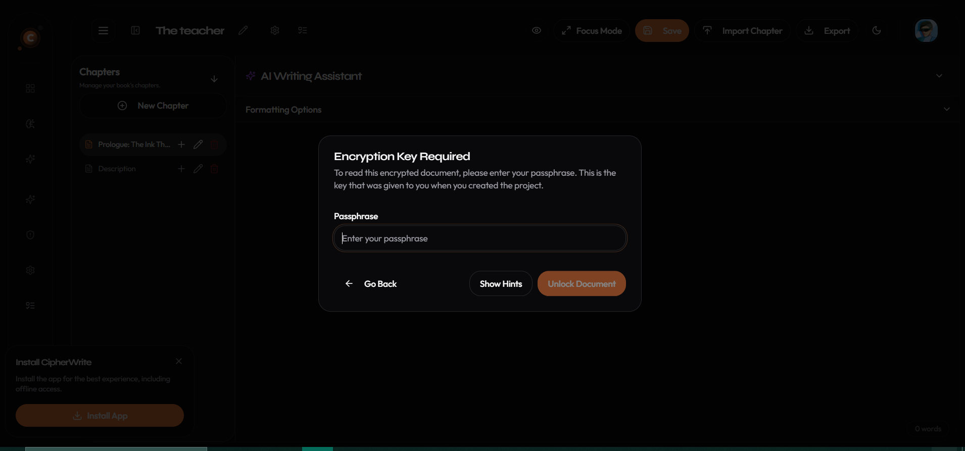 CipherWrite gallery image